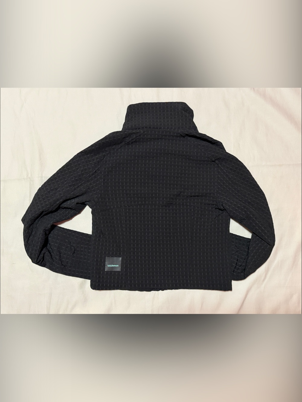 Lululemon Water-Repellent Grid Fleece Hiking Jacket Black size 0 - Picture 8 of 14